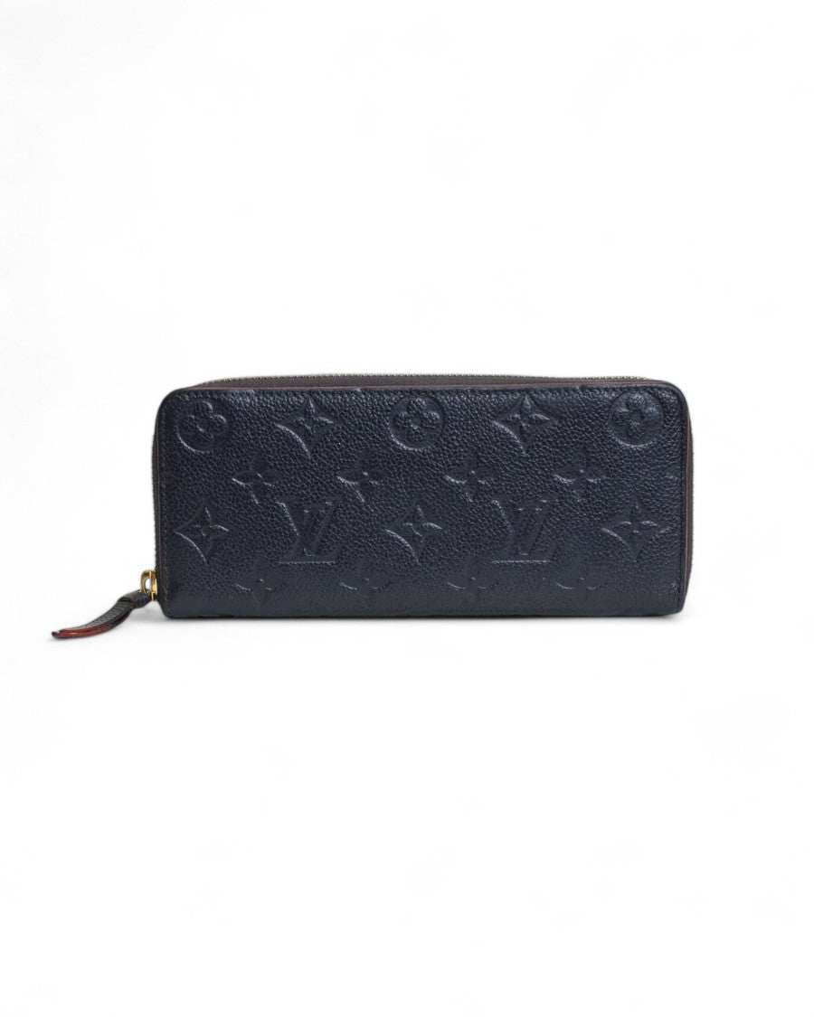 Louis Vuitton Zippy Empreinte Wallet Navy Blue