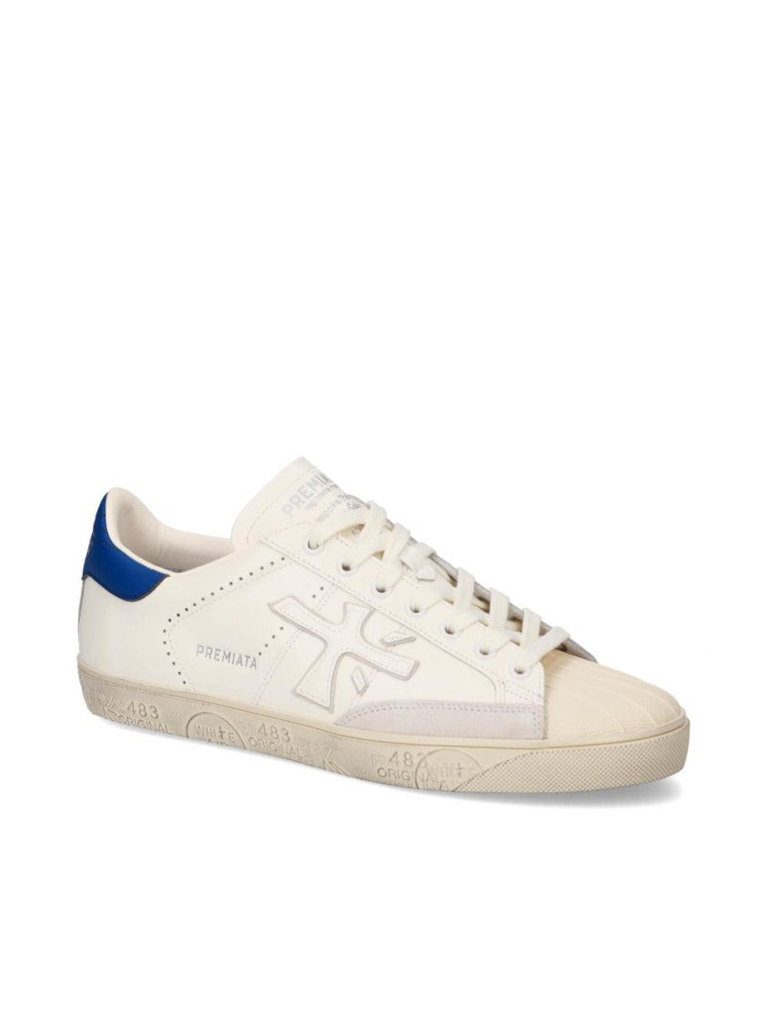 Premiata Leather Suede Lace-Up Sneakers
