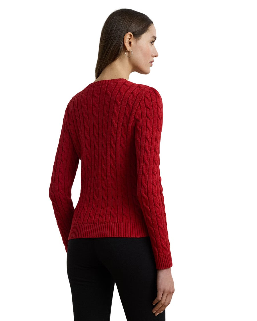 Lauren Ralph Lauren Montiva Long Sleeve Pullover In Madison Red