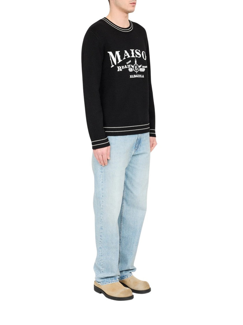 Mm6 By Maison Margiela Wool-Blend Graphic Sweater