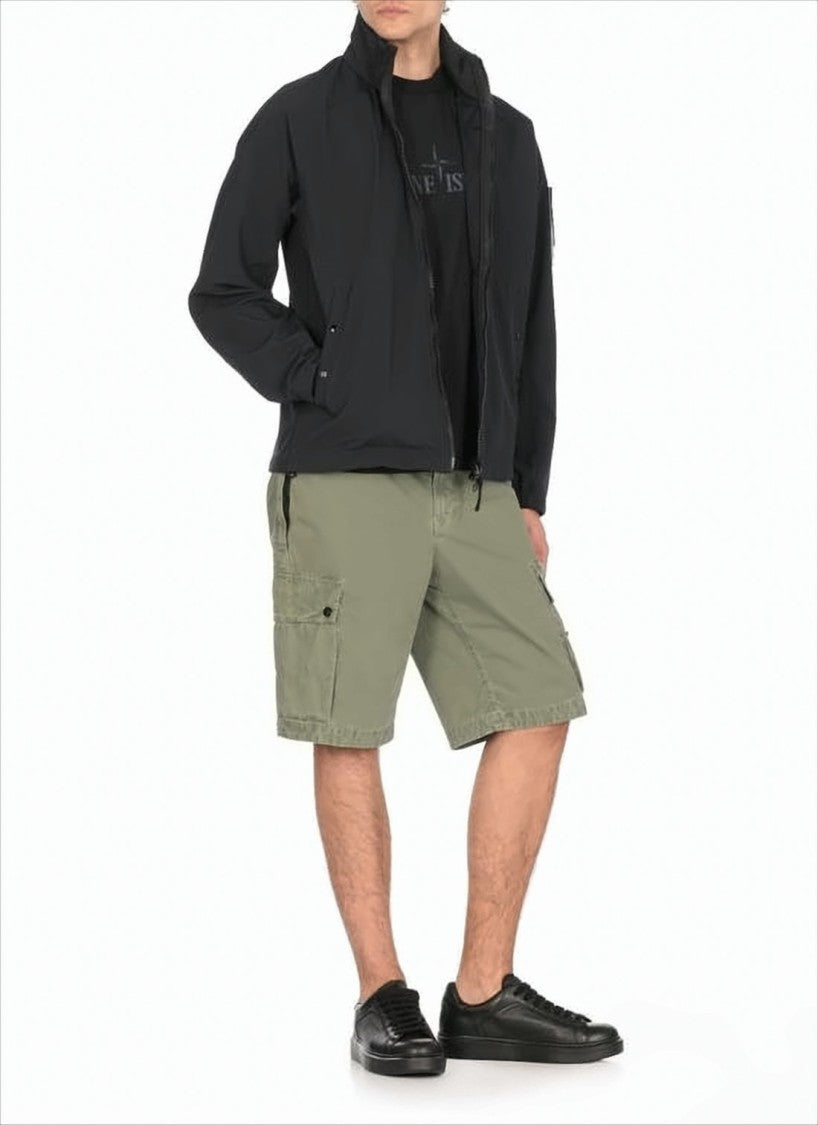 Stone Island Short-Sleeve Cotton T-Shirt With Compass Graphic