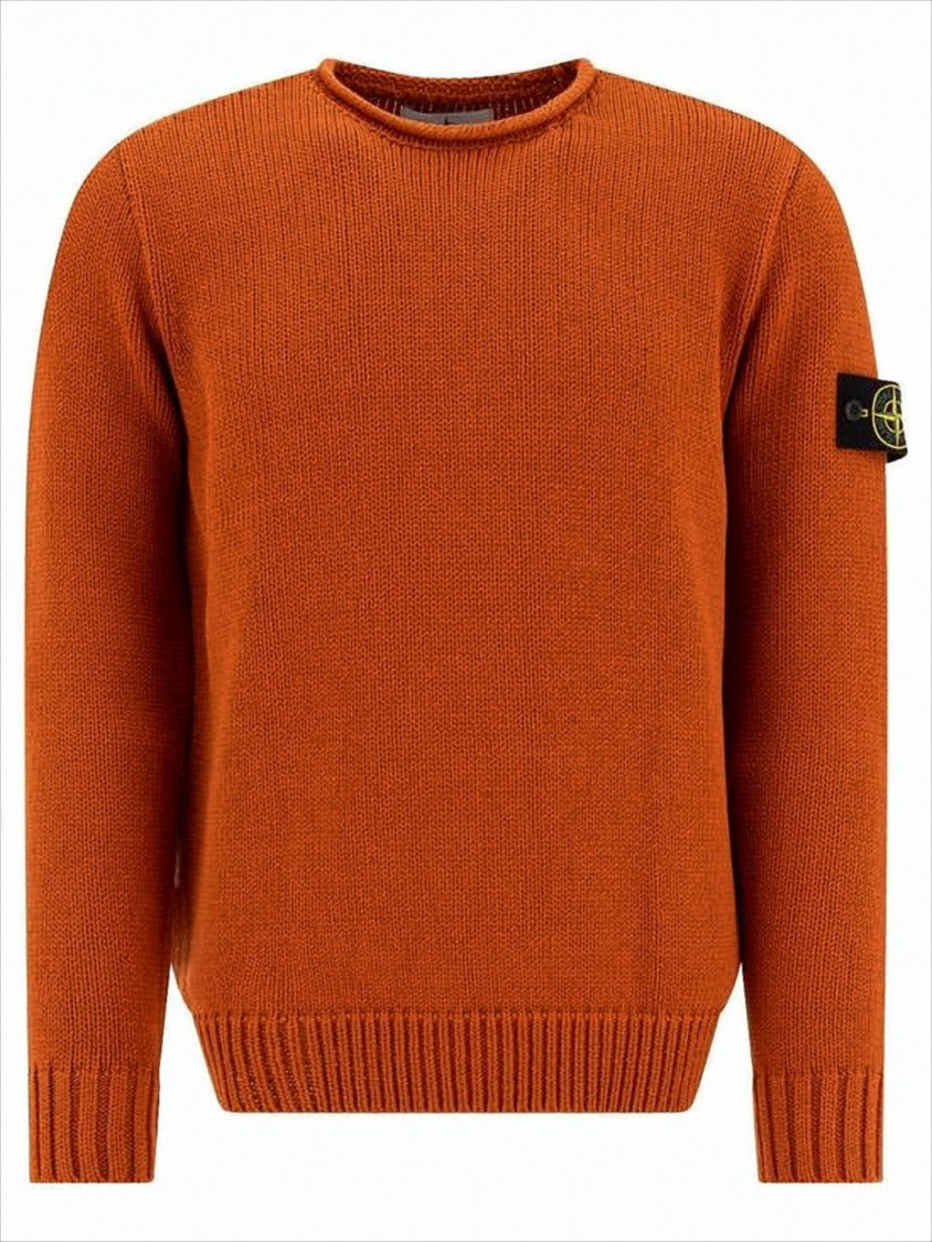 Stone Island Solid Knit Crew Neck Sweater