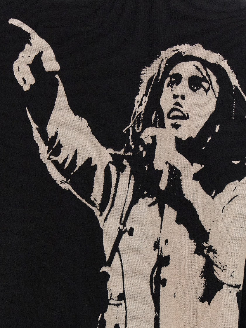 Junya Watanabe Fleece Cotton Oversized Hoodie With Logo Embroidery