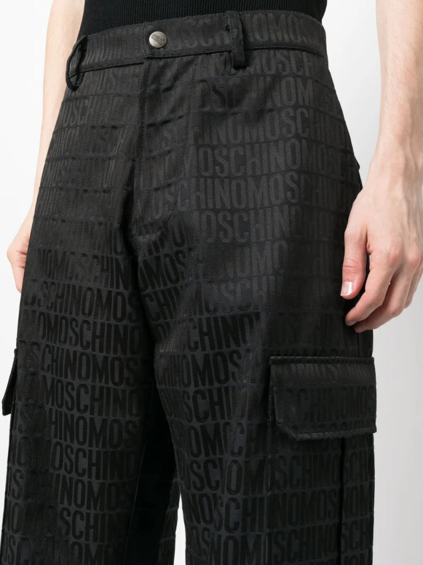 Moschino Straight Leg Tailored Trousers With Classic Fit