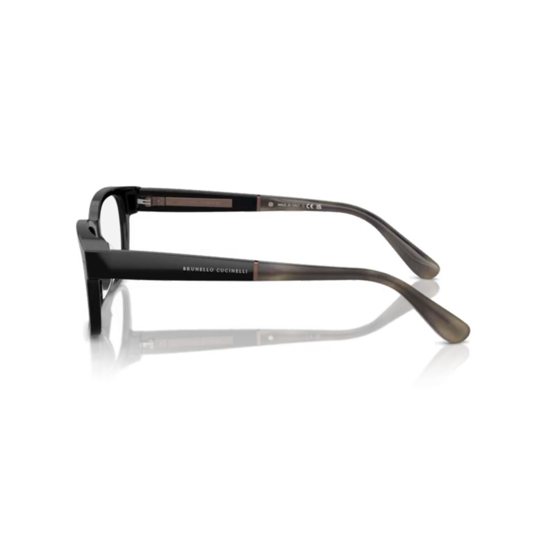 Brunello Cucinelli Rectangular Acetate Eyeglass Frames With Gradient Temples