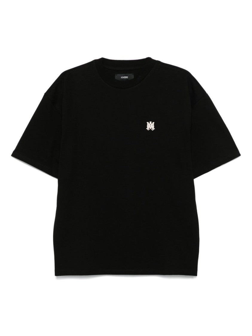 Amiri Crew Neck T-Shirt With Chest Embroidery
