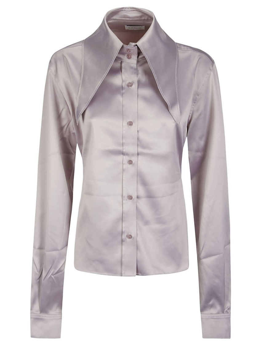 16Arlington Satin Maxi Collar Shirt