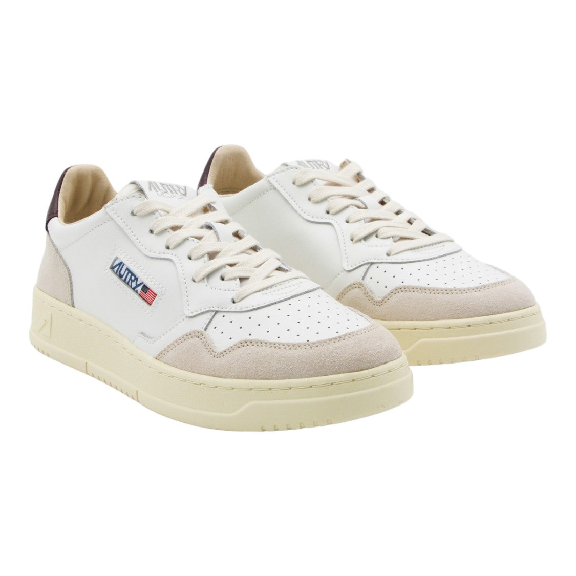 Autry Perforated Mixed Material Sneakers