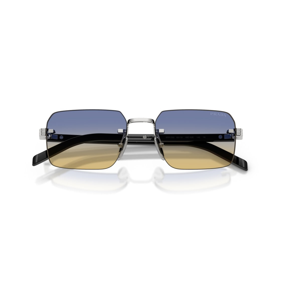 Prada 0Pr D55s Rimless Square Sunglasses