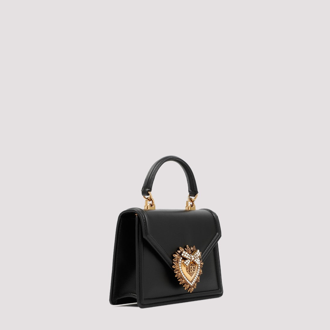Dolce & Gabbana Black Leather Devotion Bag