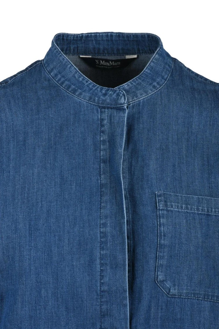 Max Mara Korean Collar Cotton Shirt