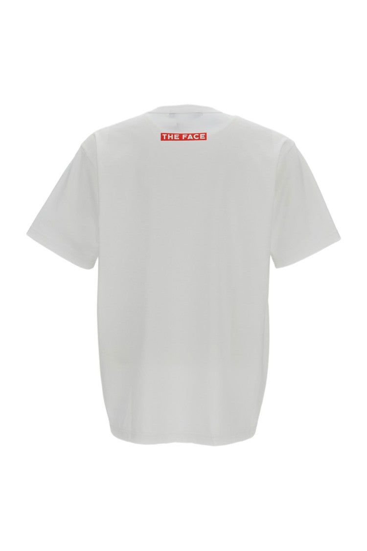 Junya Watanabe White Printed Crew-Neck Cotton T-Shirt