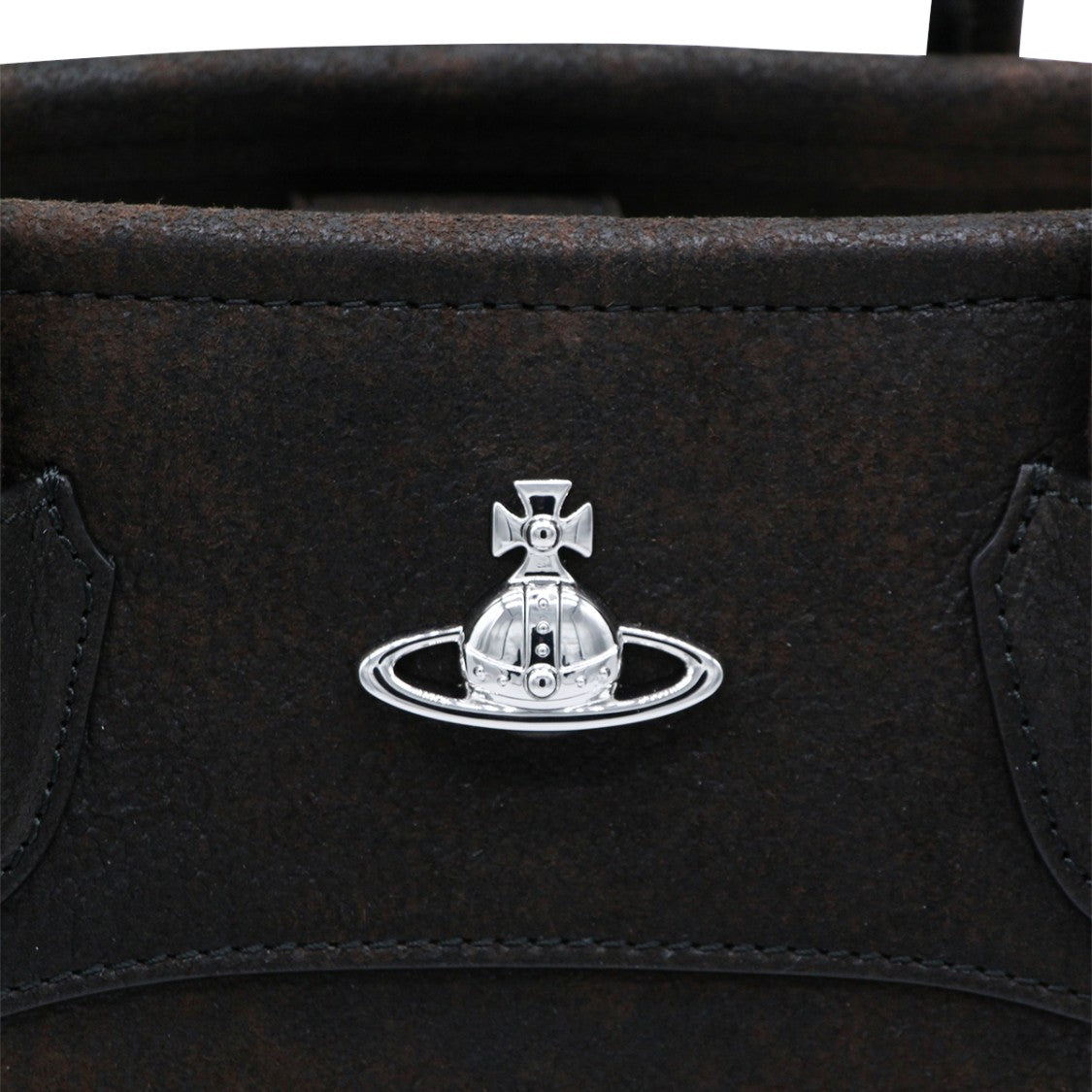 Vivienne Westwood Glossy Structured Top Handle Bag