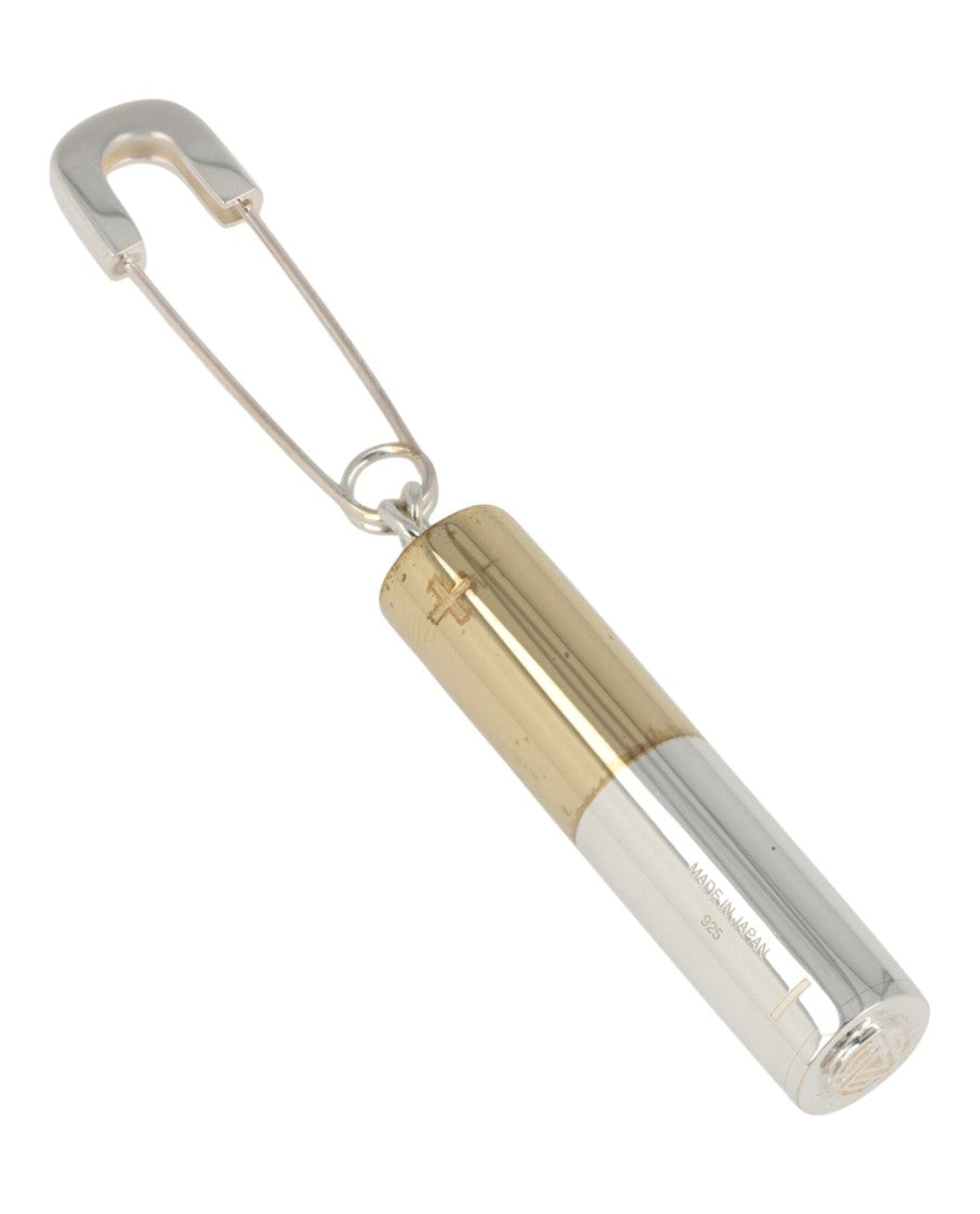 Ambush Battery Charm Single Earring With Safety Pin Detail