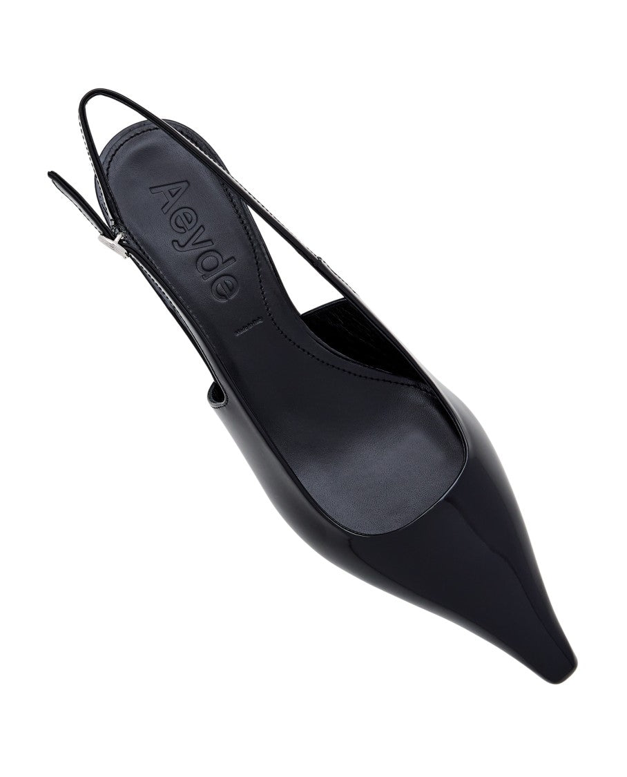 Aeydē Open Back Heeled Slingback Shoes