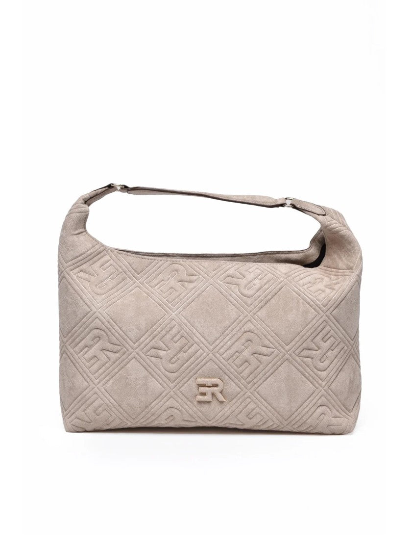 Ermanno Firenze Valentina Shoulder Bag With Suede Effect And Quilted Design