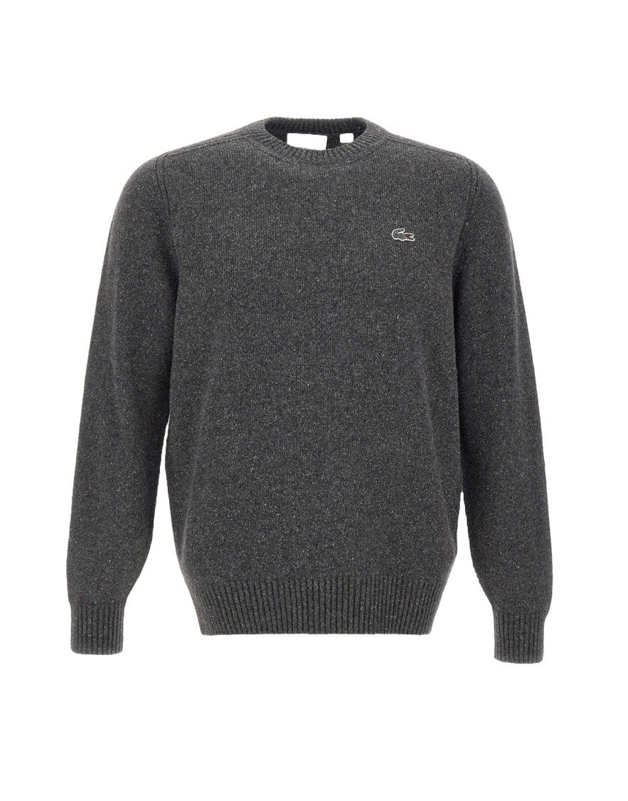 Lacoste Mixed Wool-Silk Crewneck Sweater