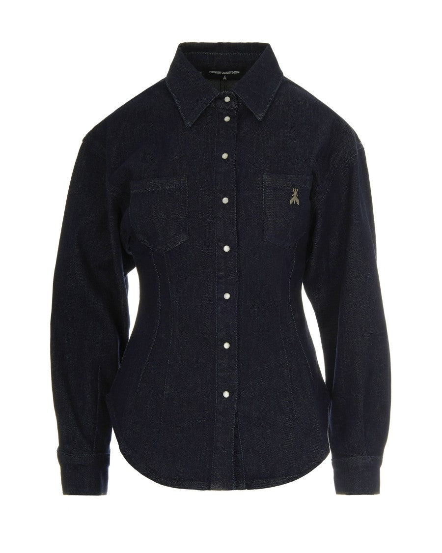 Patrizia Pepe Blue Denim Shirt