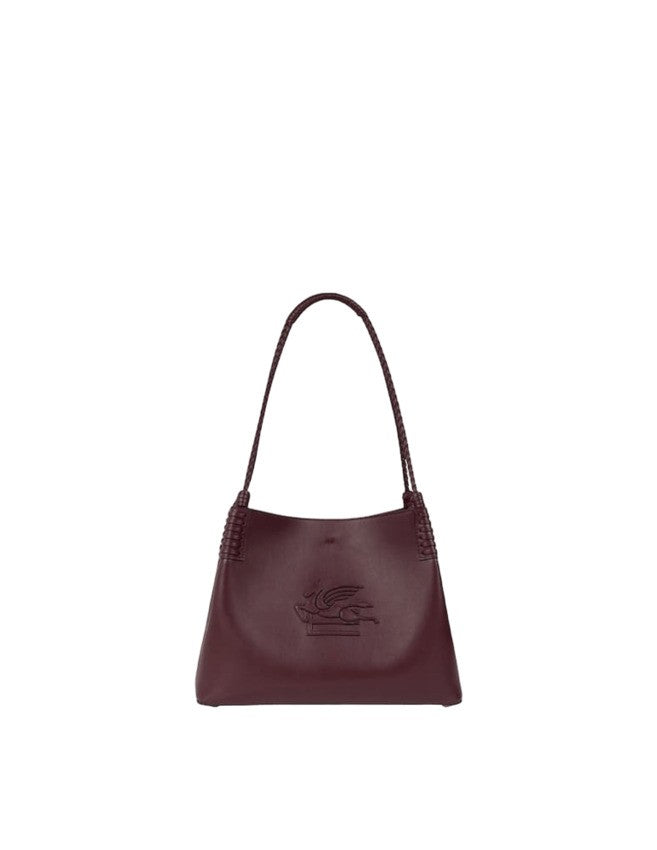 Etro Bordeaux Leather Shoulder Bag