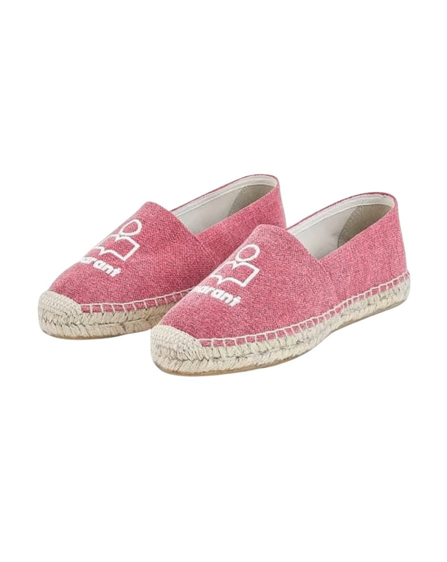 Isabel Marant Textured Pink Slip-On Flats
