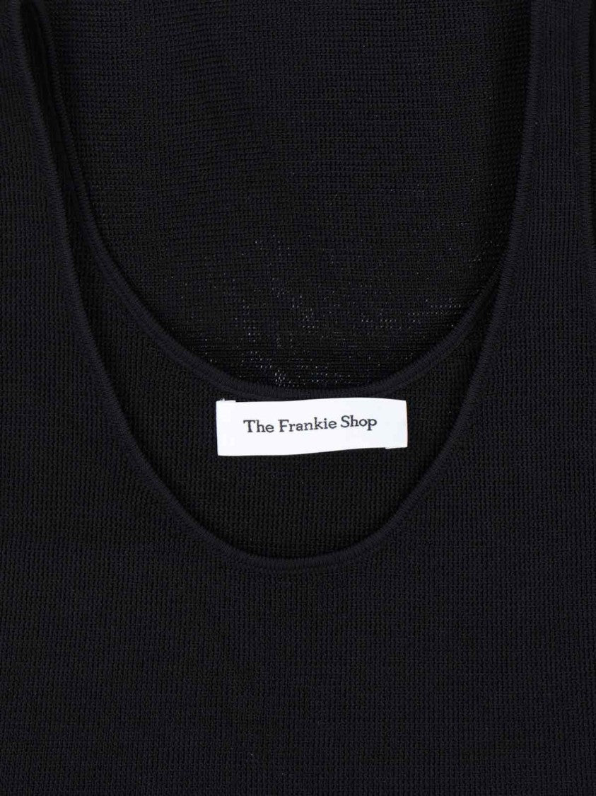 The Frankie Shop "Rivo" Knit Tank Top – Black