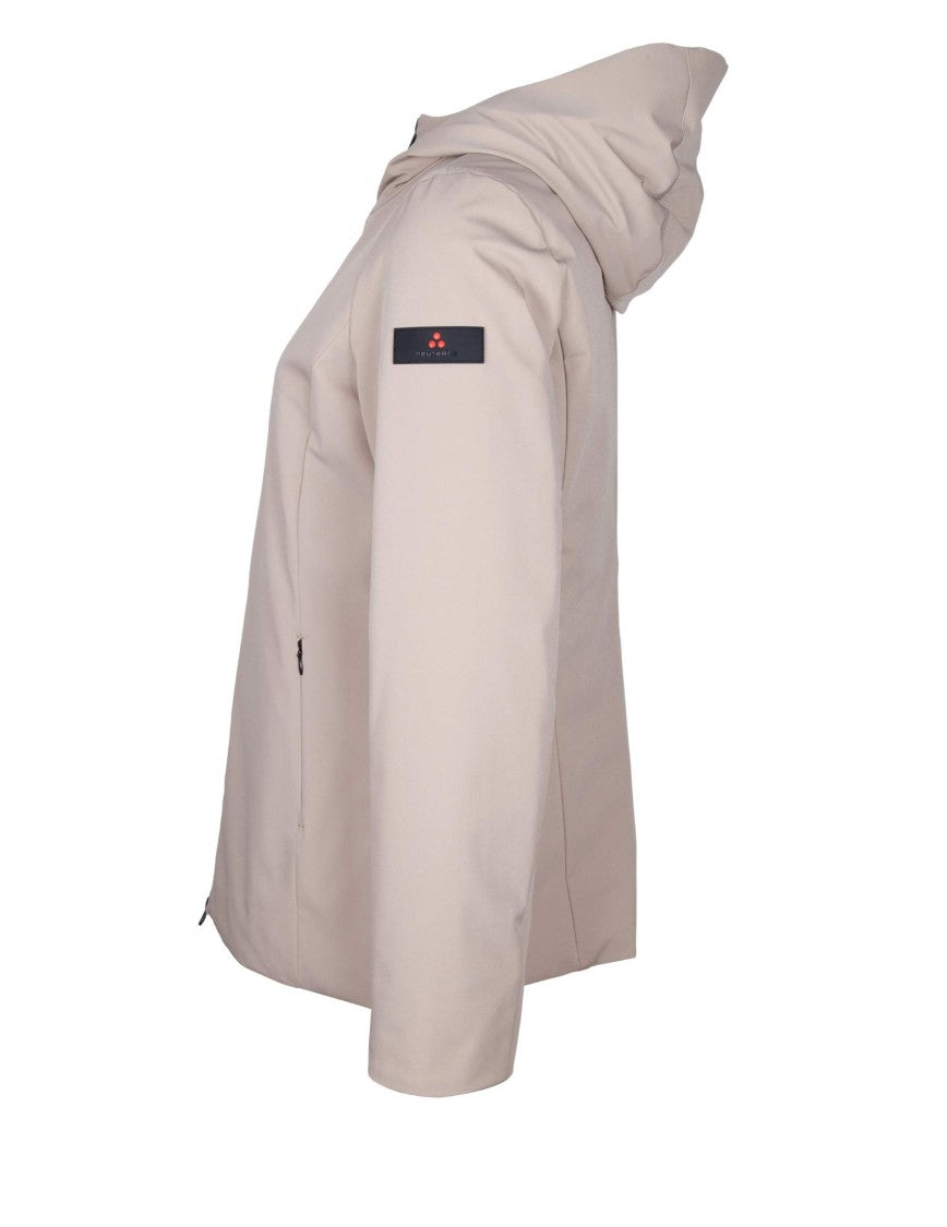 Peuterey Bi-Stretch Nylon Jacket With Jersey Lining And Fixed Hood