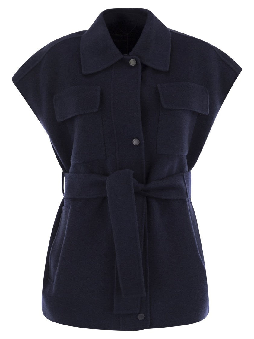 Max Mara Elegia - Wool Waistcoat With Belt