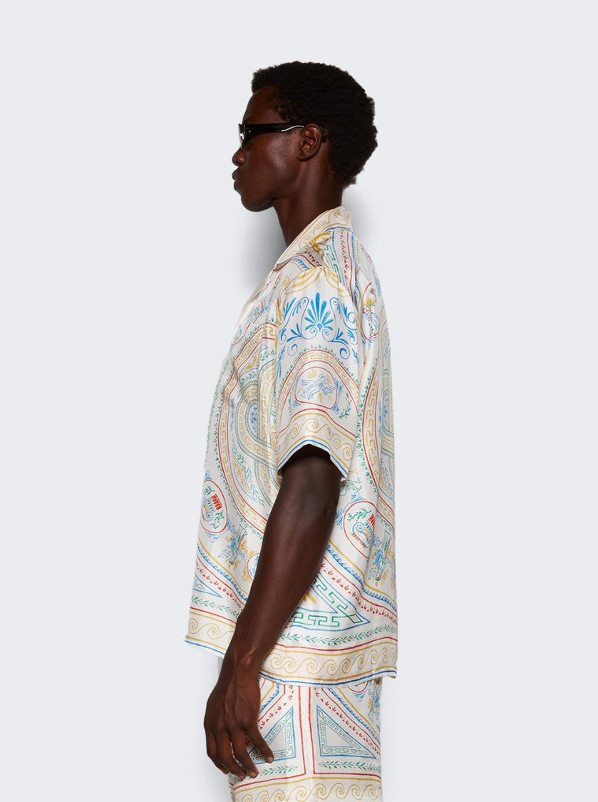 Casablanca Short Sleeve Cuban Collar Shirt Crayon Vase