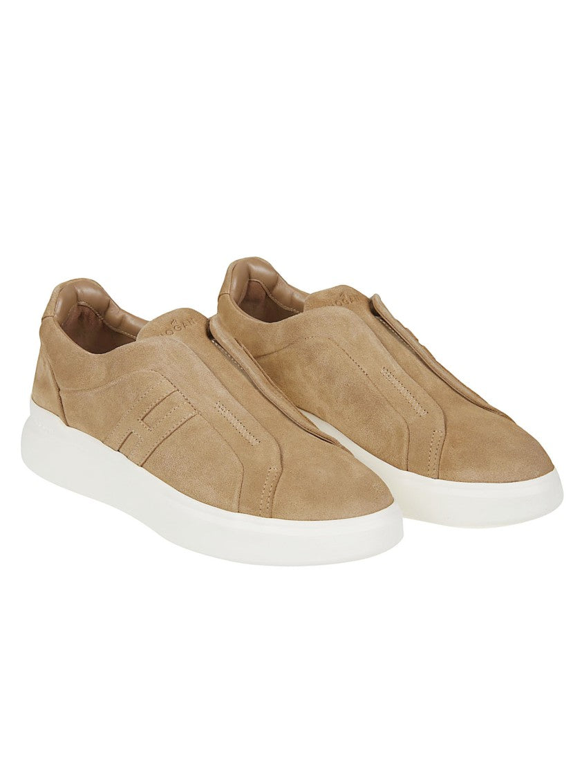 Hogan H580 Calf Leather Slip-On Sneakers