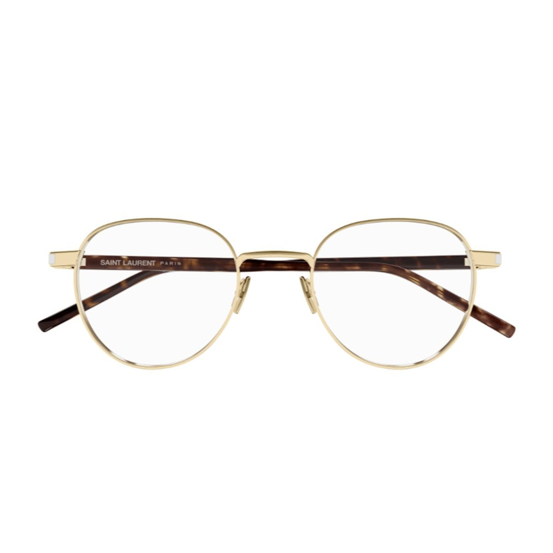 Saint Laurent Gold Sl 781 Double-Bridge Phantos-Shaped Eyeglasses