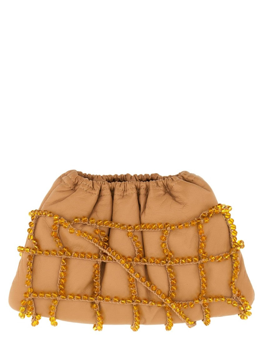 Alysi Soft Gathered Leather Mini Bag