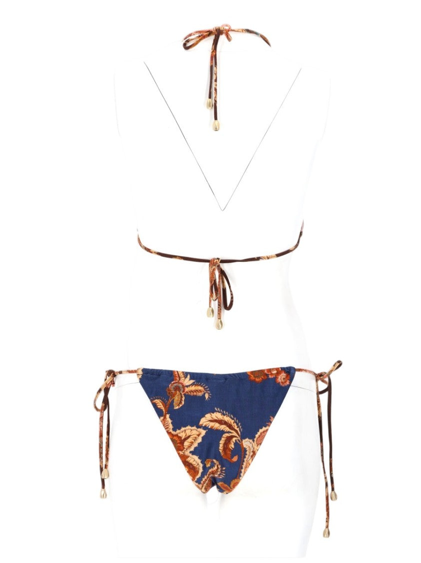 Zimmermann Aster Floral Triangle Bikini