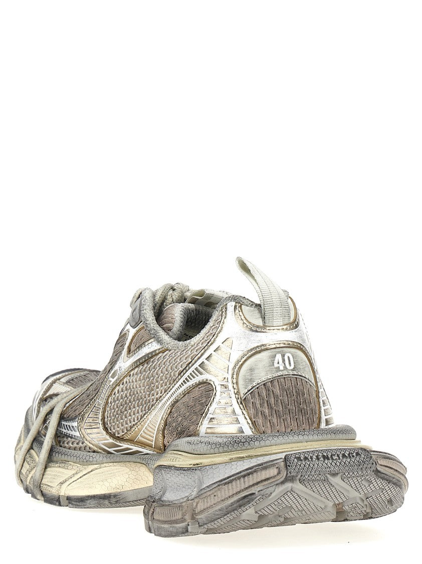 Balenciaga Chunky Lace-Up Sneakers In Layered Mesh And Polyurethane