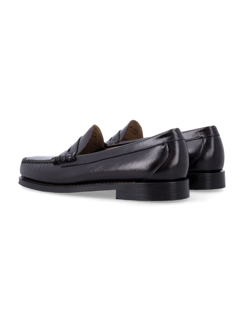 G.H. Bass Polished Leather Penny Loafers With Cushioning And Reinforced Welt