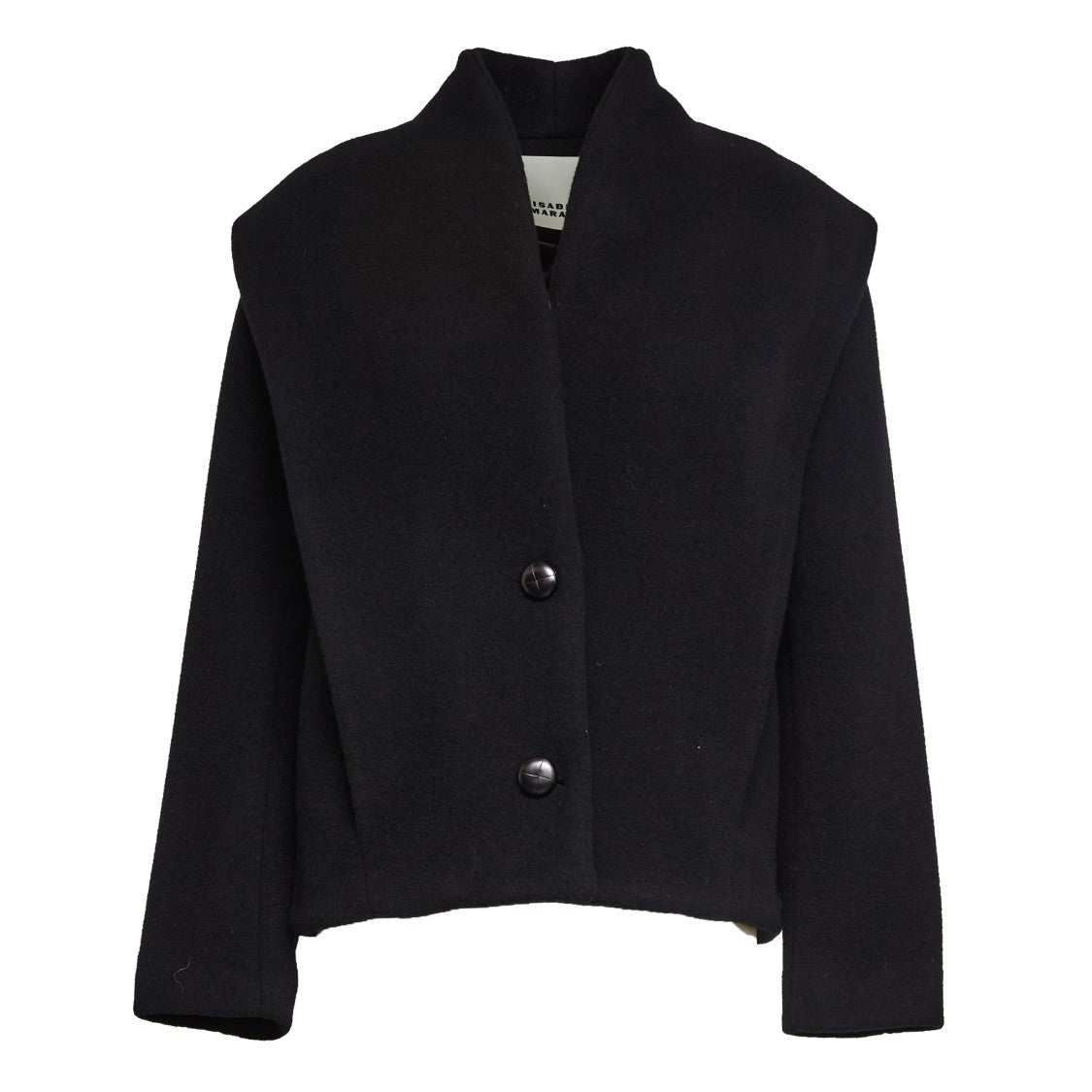 Isabel Marant Structured Wool Blend Coat With Silhouette