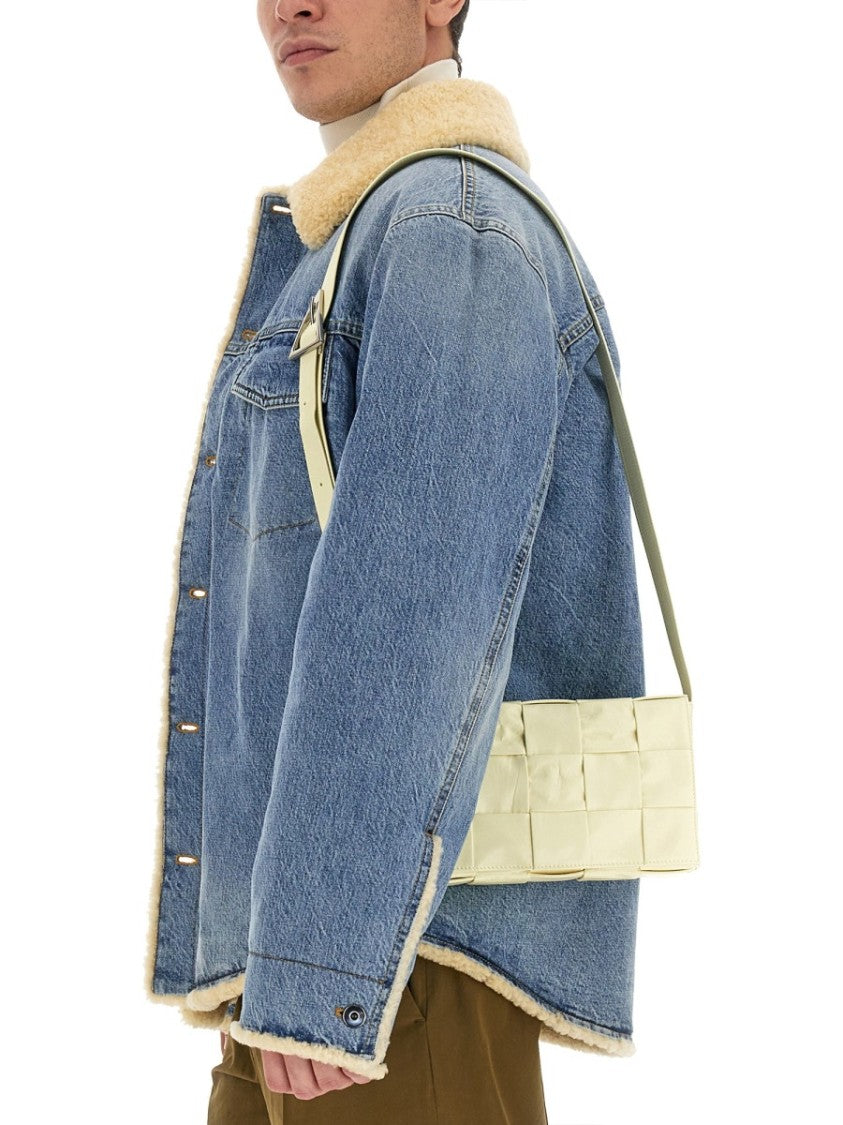 Bottega Veneta Compact Rectangular Shoulder Bag With Adjustable Strap