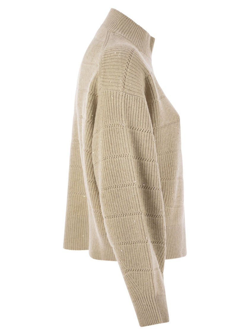 Brunello Cucinelli Cashmere And Wool Turtleneck Sweater