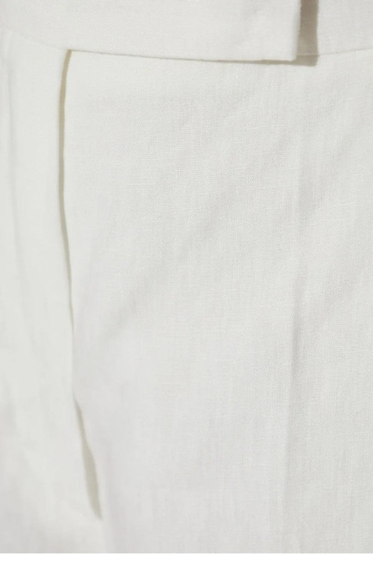 Max Mara Wide-Leg High-Waist Pants With Soft Textured Finish