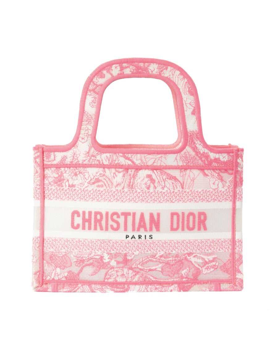 Dior Mini Tote Bag With Iconic Toile De Jouy Pattern By Dior