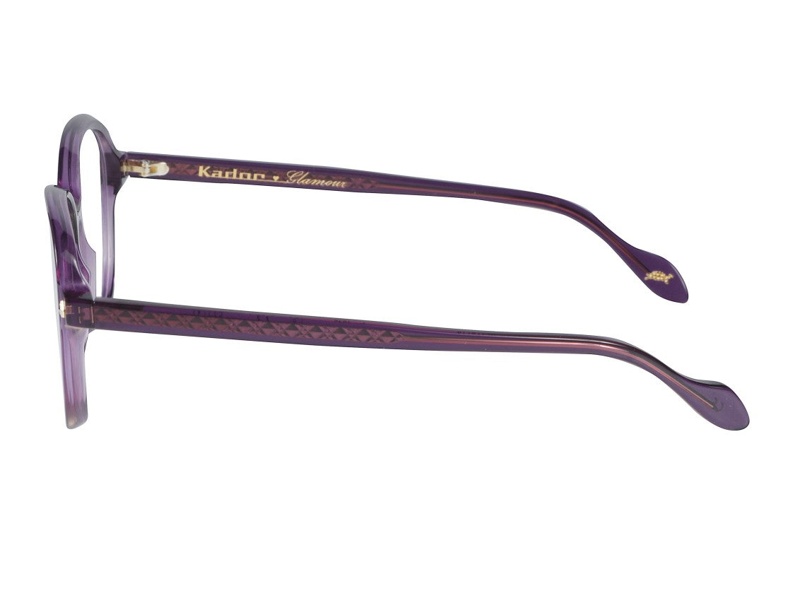 Kador Gold Trilly Glamour-V Geometric Oversized Square Eyeglasses