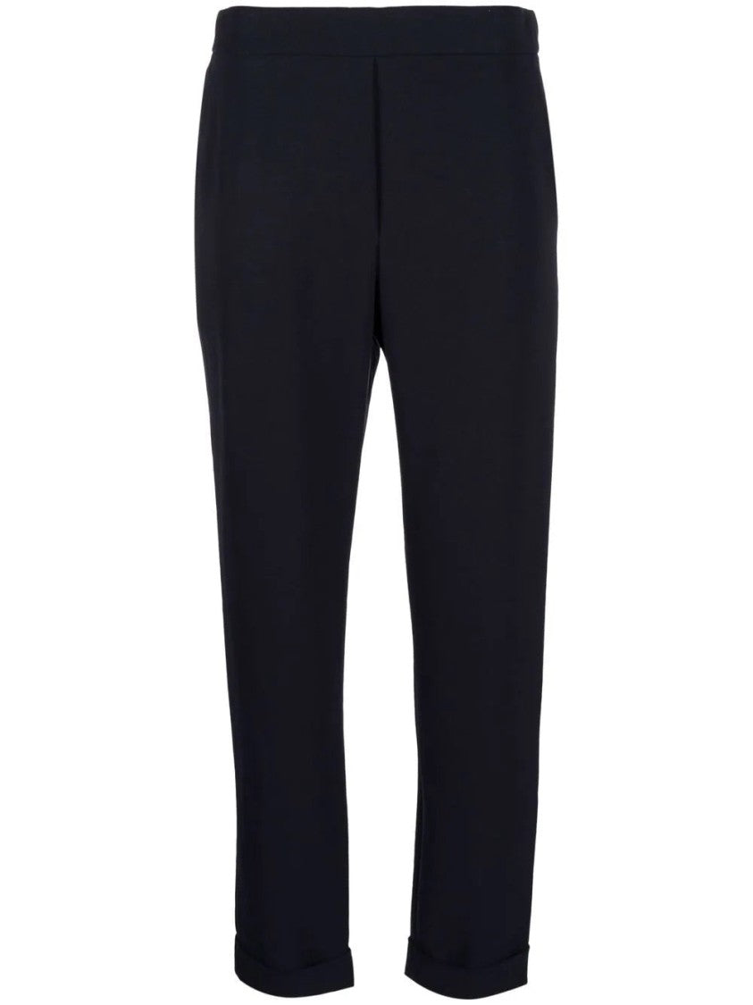 P.A.R.O.S.H. Tailored Blue Trousers With Polished Silhouette