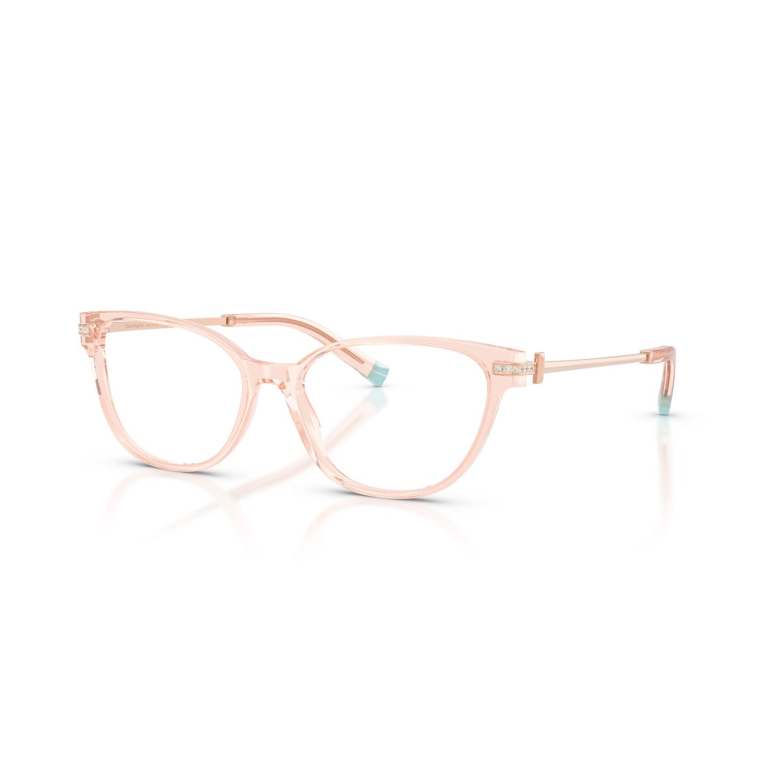 Tiffany & Co. 0Tf2223b Translucent Light Pink Cat-Eye Eyeglasses