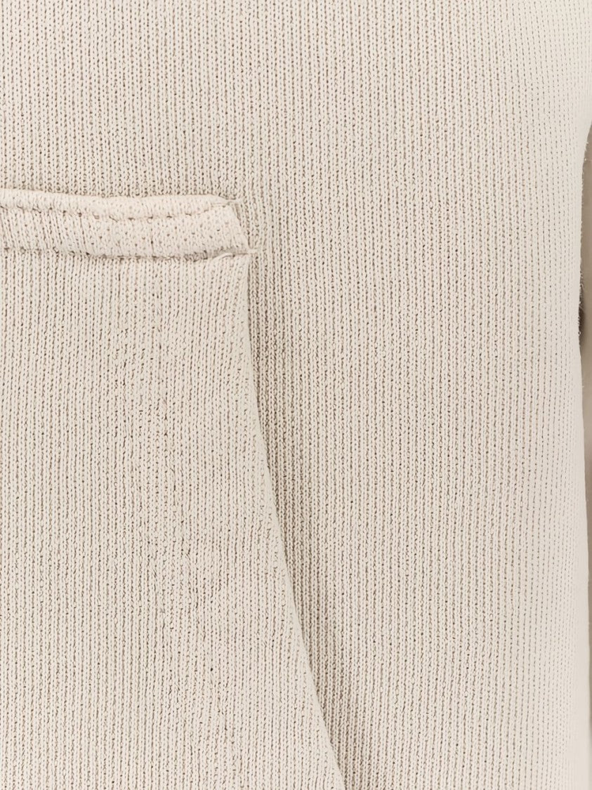 Entire Studios Beige Cotton Drawstring Pouch Hoodie