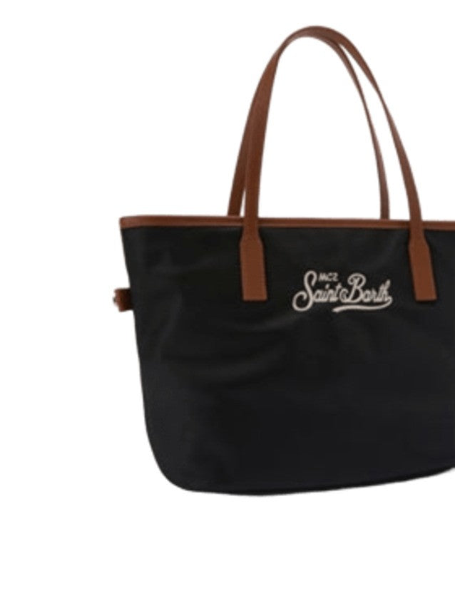 Mc2 Saint Barth Nylon Tote Bag With Zip Closure