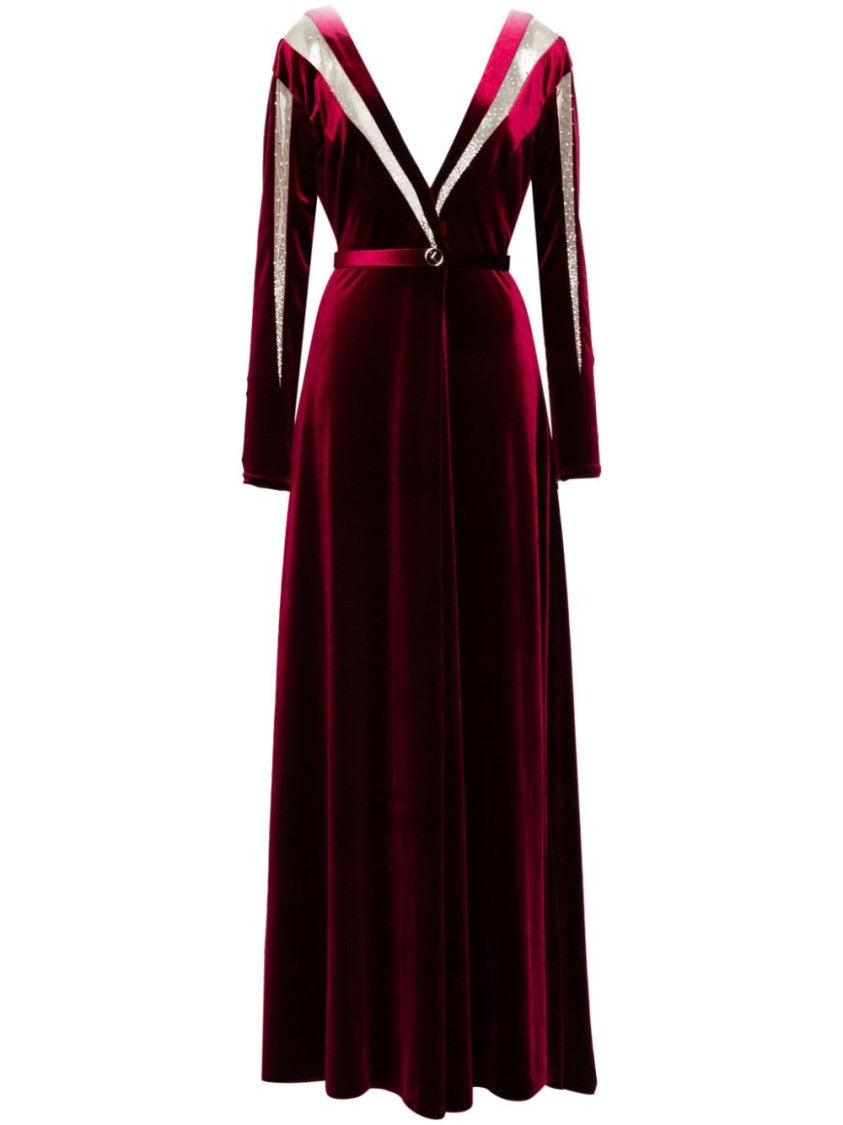 Saiid Kobeisy Velvet Long Dress