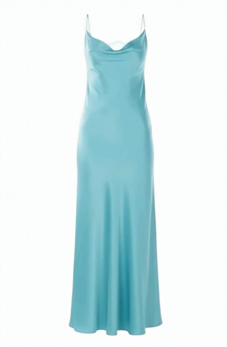 Pinko Farro Satin Open Back Dress
