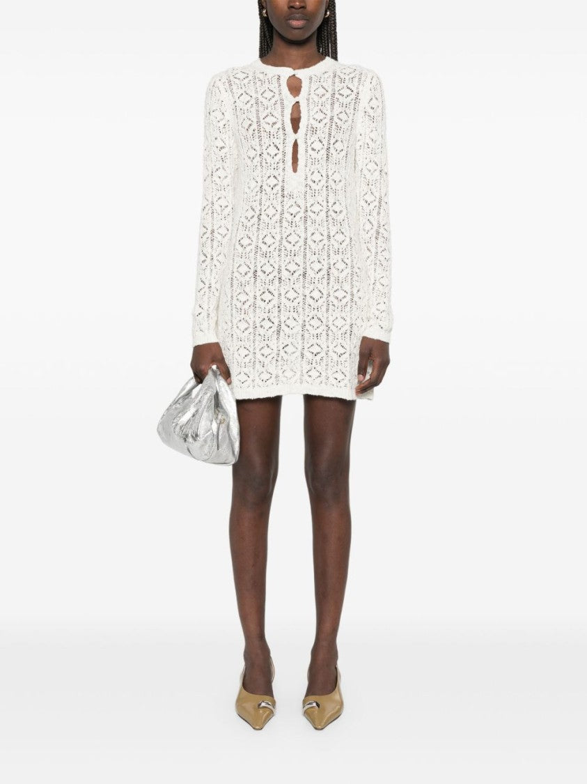 Loulou Studio Ecru Evan Lace Dress