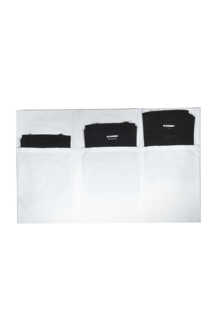 Jil Sander Set Of 3 Black Cotton T-Shirts