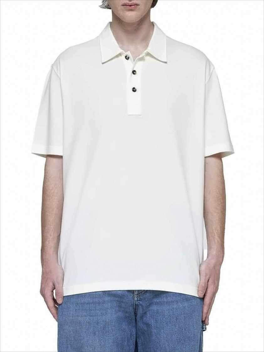Bottega Veneta Relaxed Fit Polo Shirt With Embroidered Detailing