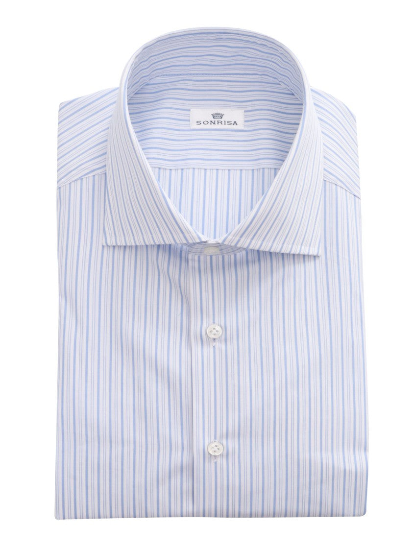 Sonrisa White Striped Cotton Shirt